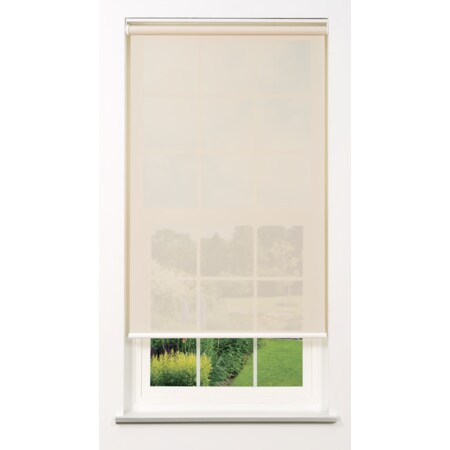 Linen Avenue Cordless 5% Solar Screen Standard Roller Shade, 48 1/2 W x 78 H, Fawn R2SS5FN4850B78